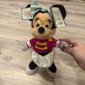 Vintage Minnie Mouse Marching Band Drum Major Plush Doll Disney World